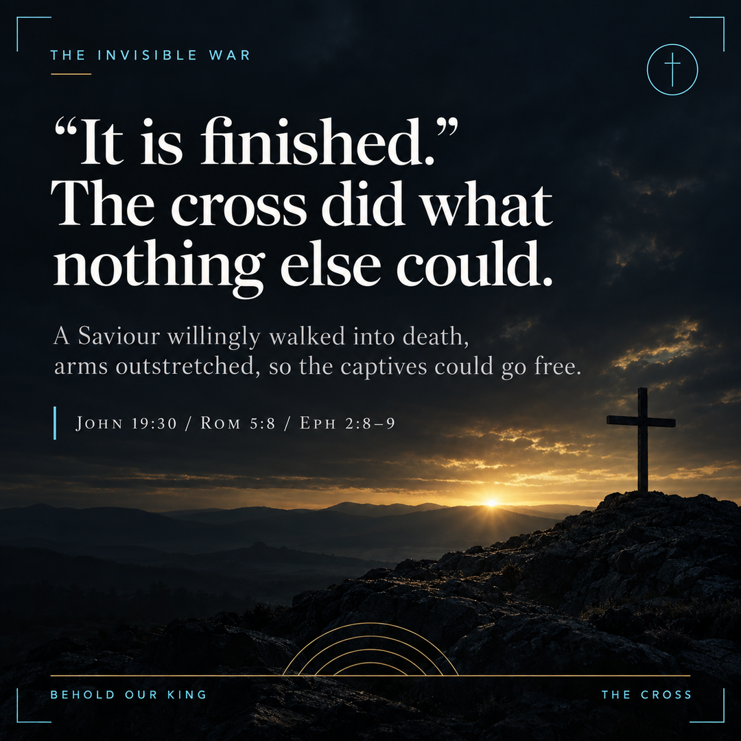 "It is finished." The cross did what nothing else could.