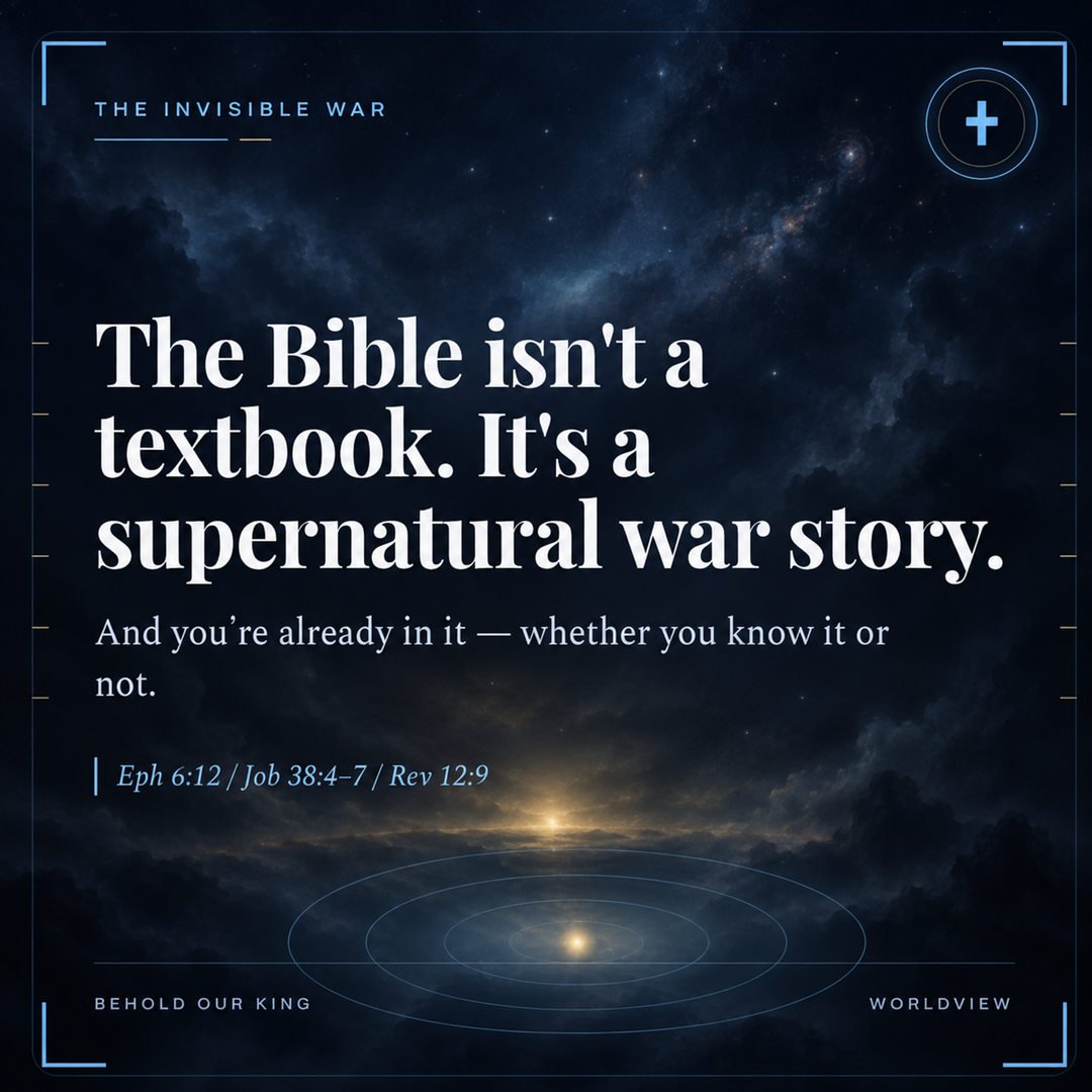 The Bible isn't a textbook. It's a supernatural war story.