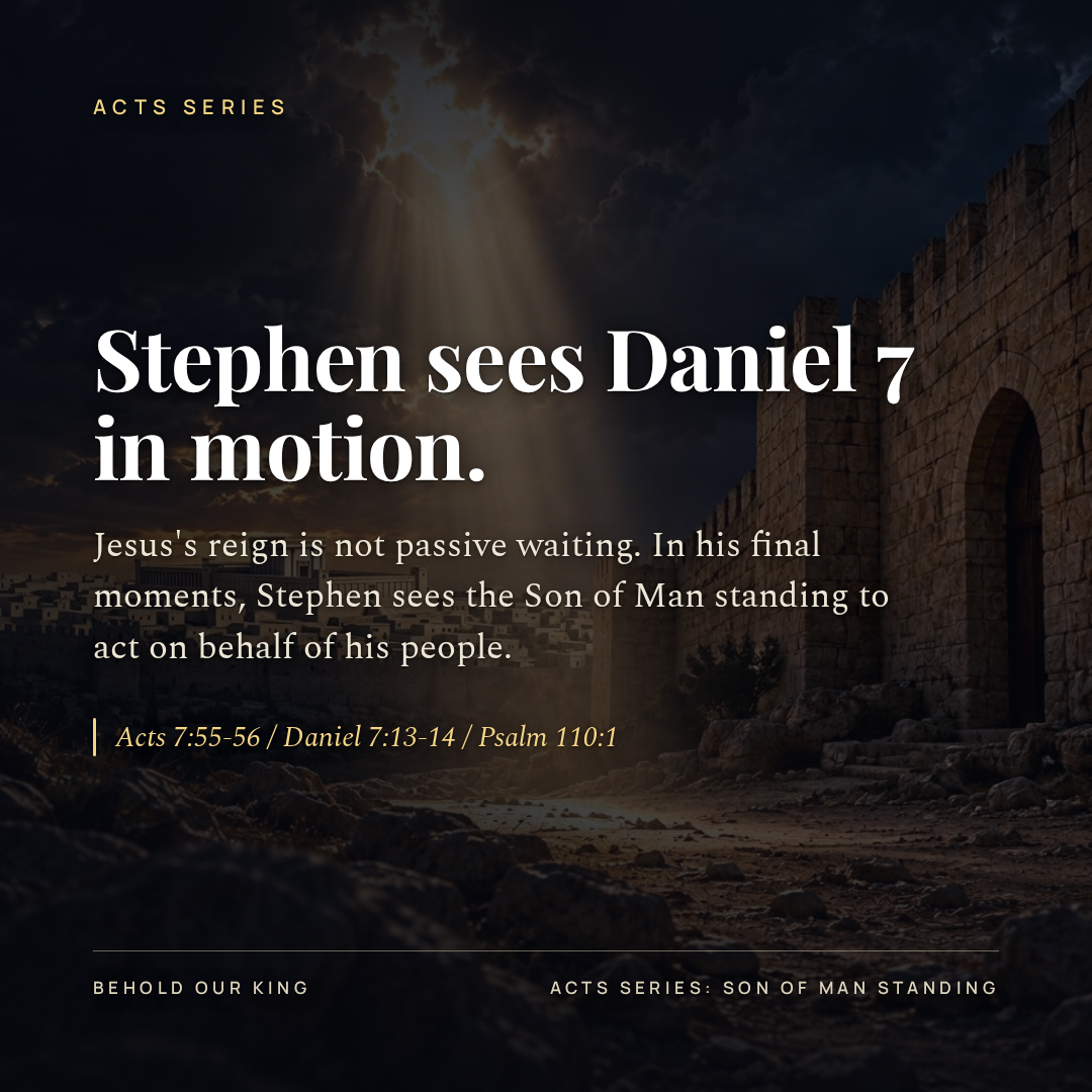 Stephen sees Daniel 7 in motion.