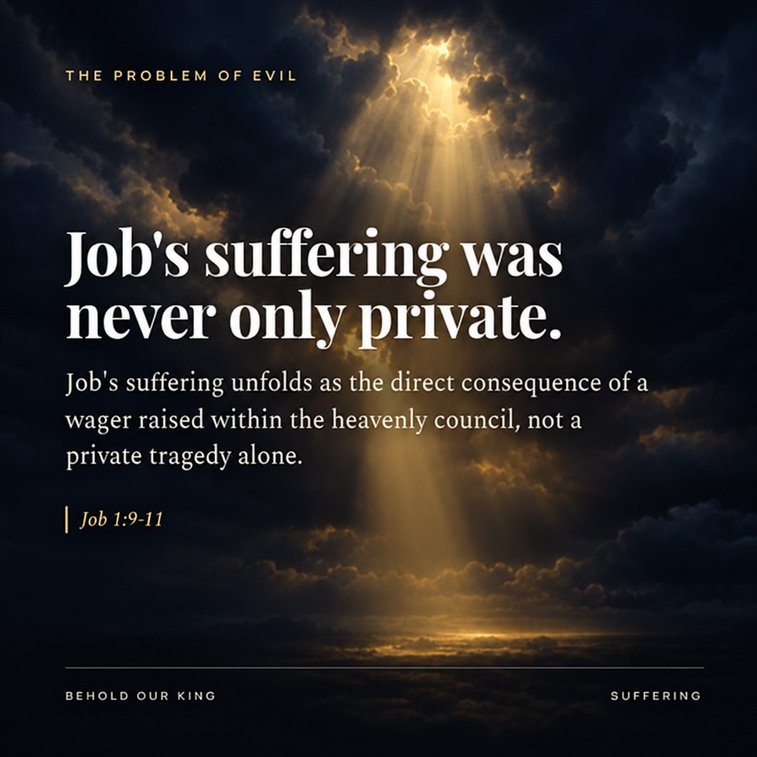 Job's suffering was never only private.