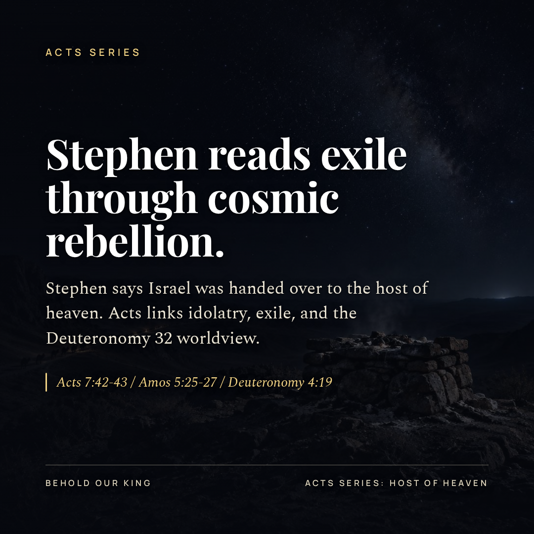 Stephen reads exile through cosmic rebellion.
